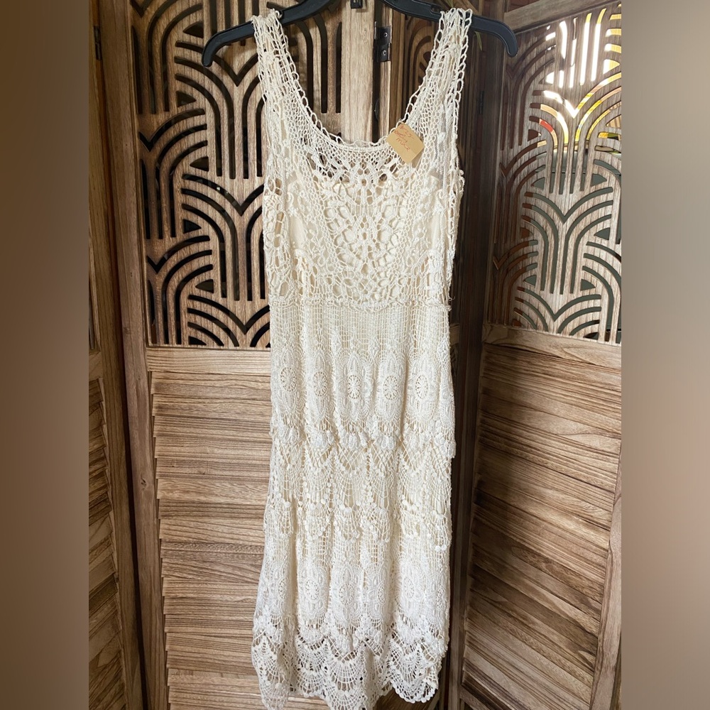 Thrifted lace dress